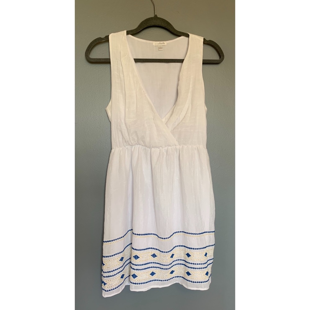 Charming Charlies White Patterned Dress
